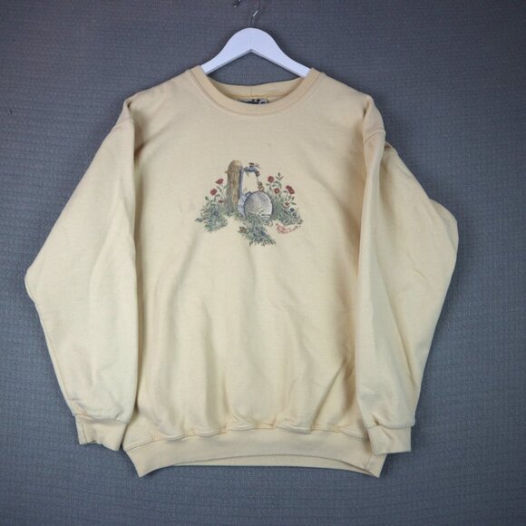 Northern Reflection Garden Mice Flower Garden Mens Crewneck Sweater Thick - Picture 3 of 7